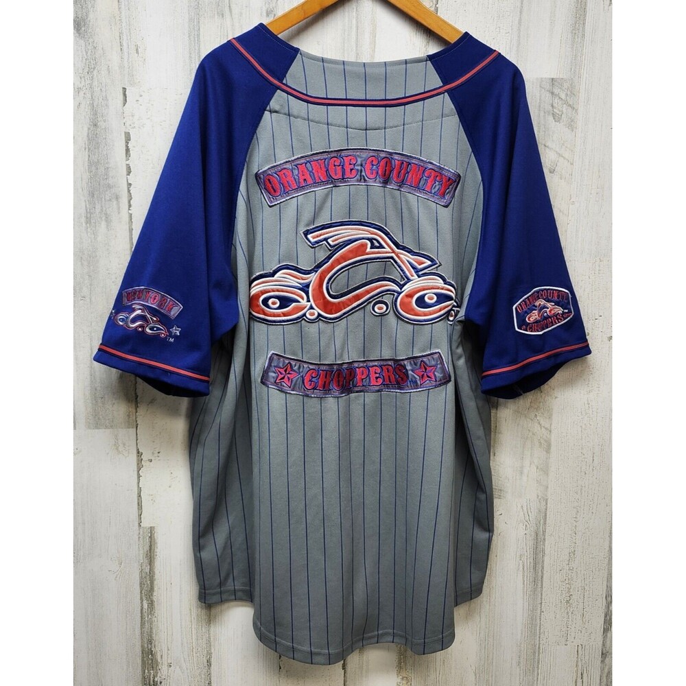 Vintage Orange County Choppers Jersey Men XL MultiColor New Yor Biker Motorcycle